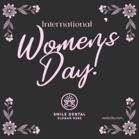 Women's Day Floral Corners Instagram post Image Preview