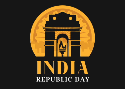 Republic Day Celebration Postcard Image Preview