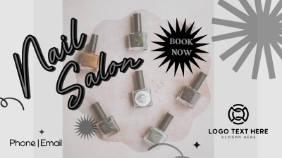 Trendy Nail Salon Facebook Event Cover Image Preview