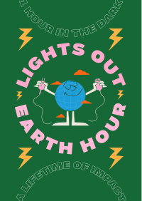 Earth Hour Lights Out Flyer Image Preview