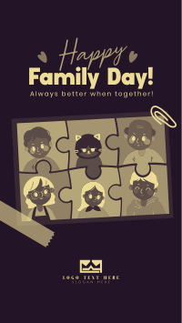 Adorable Day of Families Instagram story Image Preview