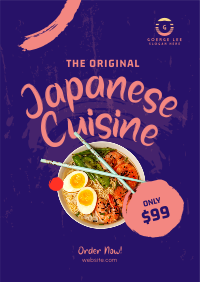 Original Japanese Cuisine Poster Design