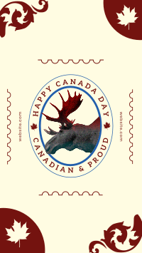 Canada Day Moose Instagram Story Design