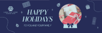 Holiday Gift Christmas Greeting Twitter Header Design