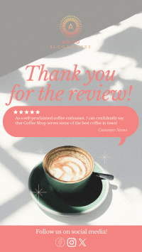 Minimalist Coffee Shop Review Instagram story Image Preview