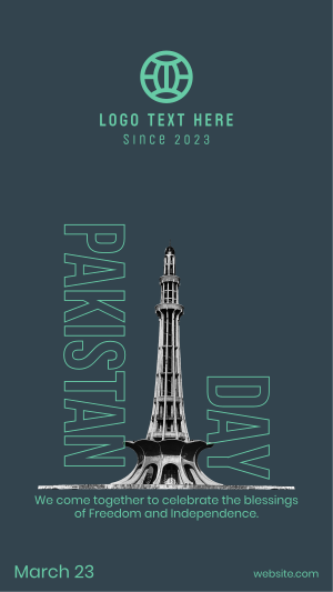Pakistan Day Tower Instagram story Image Preview
