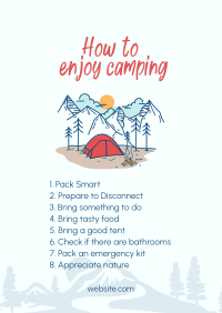 How to enjoy camping Flyer Design
