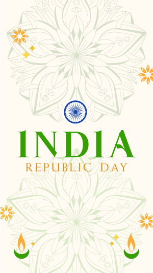 Decorative India Day Facebook story Image Preview
