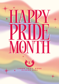 International Pride Month Gradient Poster Design