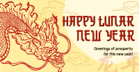 Prosperous Lunar New Year Facebook Ad Design