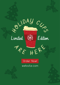 Christmas Cups Poster Design