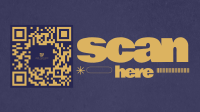 Bold Minimalistic Scan Here Animation Preview