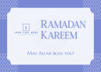 Happy Ramadan Kareem Postcard Image Preview