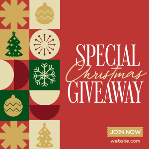 Christmas Season Giveaway Instagram post Image Preview