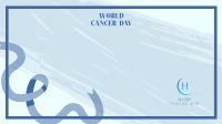 Minimalist Cancer Awareness Zoom Background Image Preview