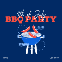 Come at Our 4th of July BBQ Party  Instagram post Image Preview