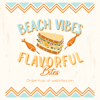 Flavorful Bites at the Beach Instagram post Image Preview