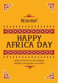 Decorative Africa Day Flyer Design