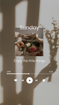 Sunday Music Player Facebook story Image Preview