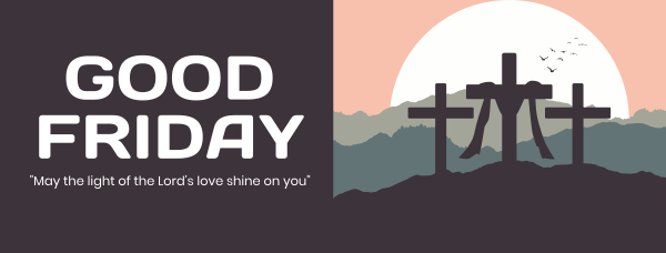 Good Friday Scenery Facebook Cover Design Image Preview
