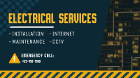 Electrical Services List Facebook Event Cover Design