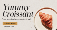 Baked Croissant Facebook Ad Design