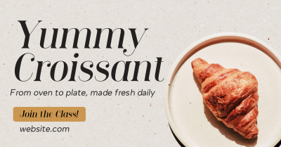 Baked Croissant Facebook ad Image Preview