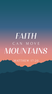 Faith Move Mountains YouTube Short Design