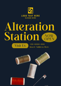 Now Open Alteration Shop Poster Preview