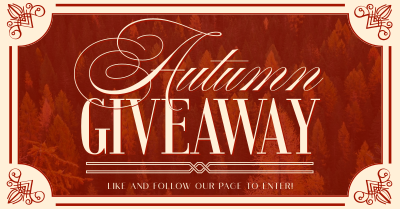 Autumn Giveaway Facebook ad Image Preview