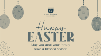 Minimalist Easter Facebook Event Cover Design