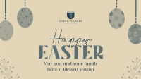 Minimalist Easter Facebook event cover Image Preview