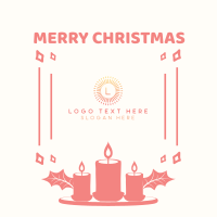 Christmas Themed Candle YouTube Channel Icon Image Preview