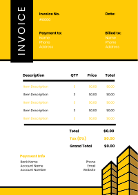 Archi Towers Invoice Image Preview
