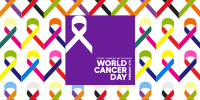 Cancer Day Ribbons Twitter post Image Preview