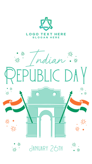 Festive Quirky Republic Day Facebook story Image Preview