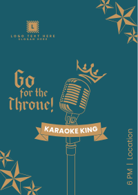 Karaoke King Poster Design