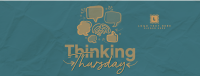 Simple Quirky Thinking Thursday Facebook cover Image Preview