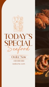 Minimal Seafood Restaurant  Instagram story Image Preview