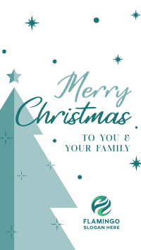 Christmas Tree Greeting Instagram Story Design