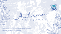 Leafy Fall Grunge Facebook Event Cover Image Preview