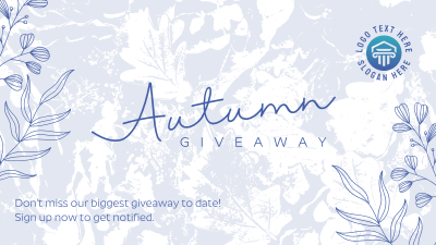 Leafy Fall Grunge Facebook event cover Image Preview