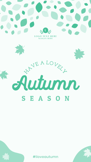 Autumn Leaf Mosaic Instagram story Image Preview