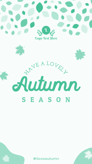 Autumn Leaf Mosaic Instagram story