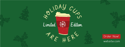 Christmas Cups Facebook cover Image Preview
