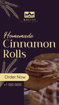 Homemade Cinnamon Rolls Instagram Story Design