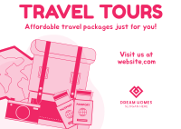 Travel Packages Postcard Image Preview