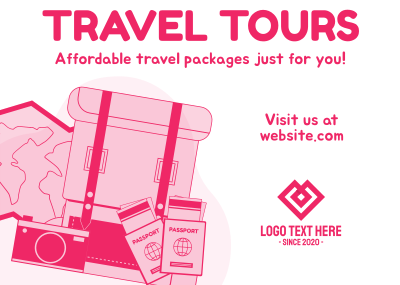 Travel Packages Postcard