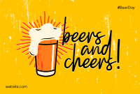 Beers and Cheers Pinterest Cover Design