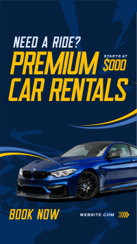 Premium Car Rentals YouTube short Image Preview